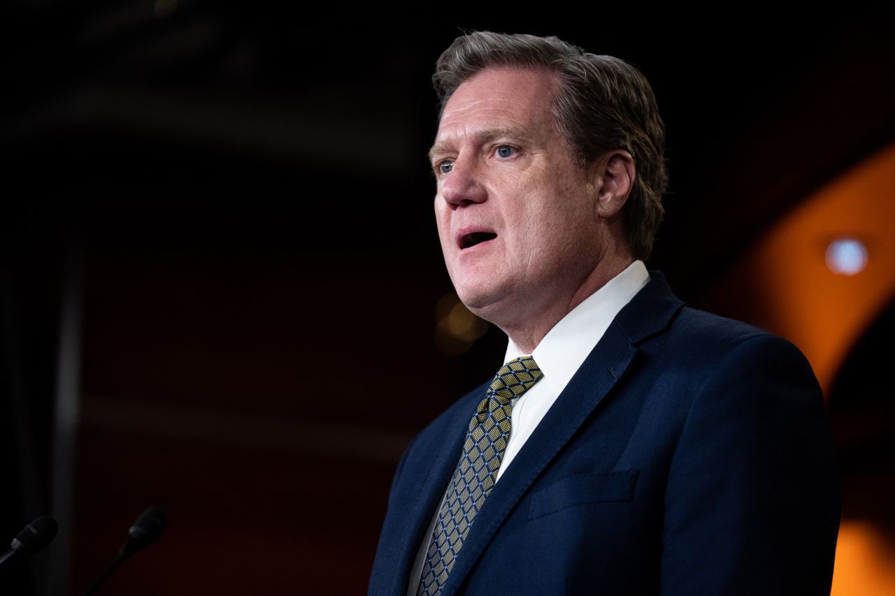 Rep. Mike Turner speaks during the House GOP news conference on December 14, 2022.