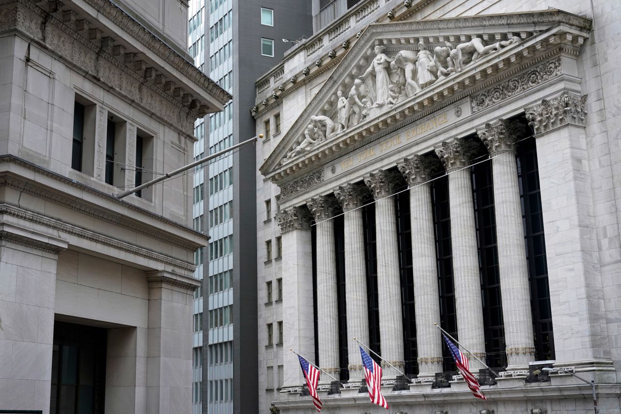 The New York Stock Exchange is seen in New York on November 23.