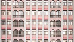 512 Airport Road features distinctive archers above its windows.
