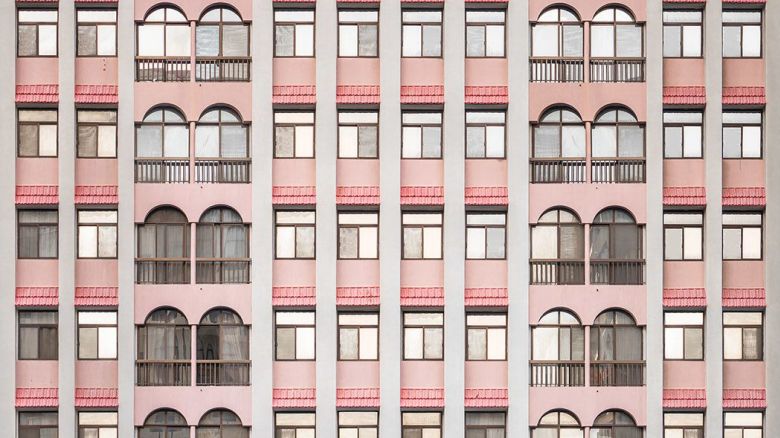 512 Airport Road features distinctive archers above its windows.