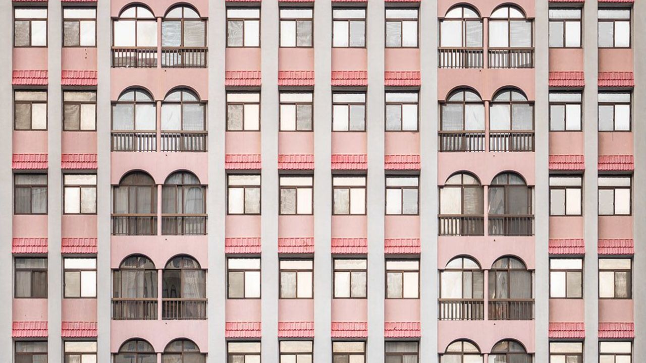 512 Airport Road features distinctive archers above its windows.
