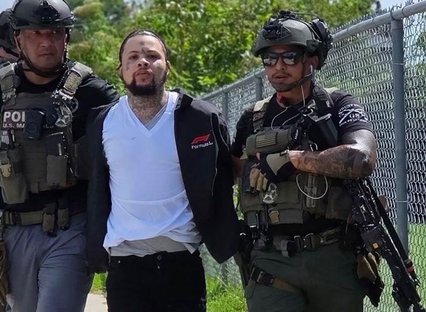 Louisiana State Police released this image of Antoine Massey, a serial escapee who vanished from a New Orleans jail on May 16, being recaptured.