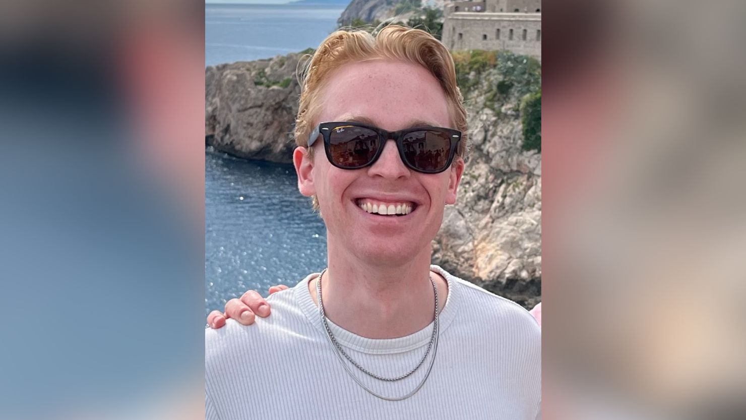 Spanish authorities are searching for Cole Henderson, pictured, who went missing during a hike in the Pyrenees.