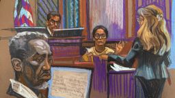 Capricorn Clark speaks on the stand during Sean Combs' trial in New York on May 27, 2025.