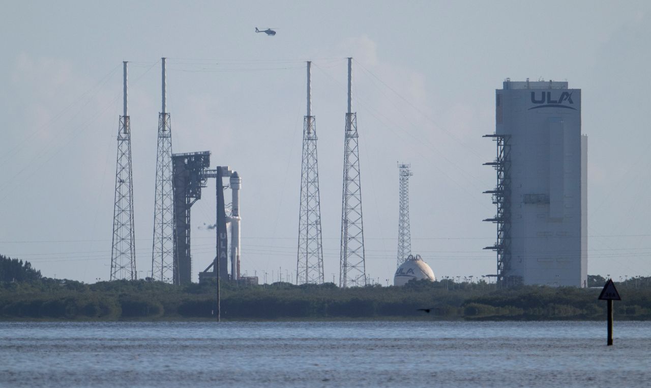 Boeing’s Starliner spacecraft is seen on the launchpad at Cape Canaveral Space Force Station in Florida, ahead of the launch on Wednesday.