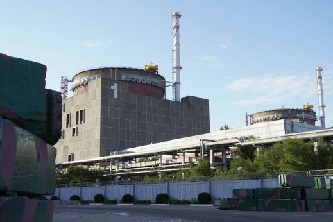 A view of the Zaporizhzhia nuclear power plant on September 11.