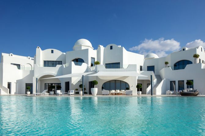 <strong>Seeing double: </strong>The Anantara Santorini Abu Dhabi Retreat is a new luxury resort property on the coast of the United Arab Emirates. It's designed to look like the famous Greek island.