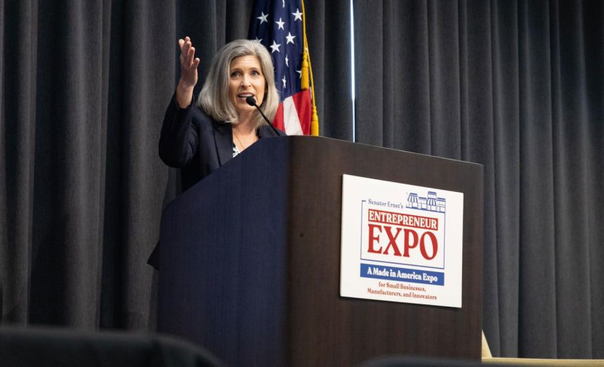 Sen. Joni Ernst speaks at the 