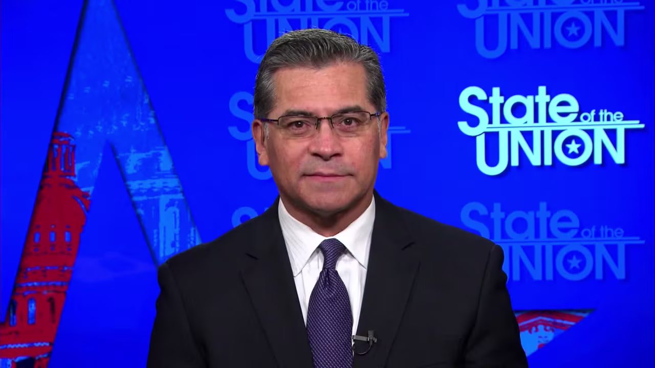 Xavier Becerra, President Joe Biden’s nominee for Health and Human Services secretary, on January 24.