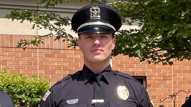 Officer Radule Bojovic in a photo shared by the Hanover Park Police Department.