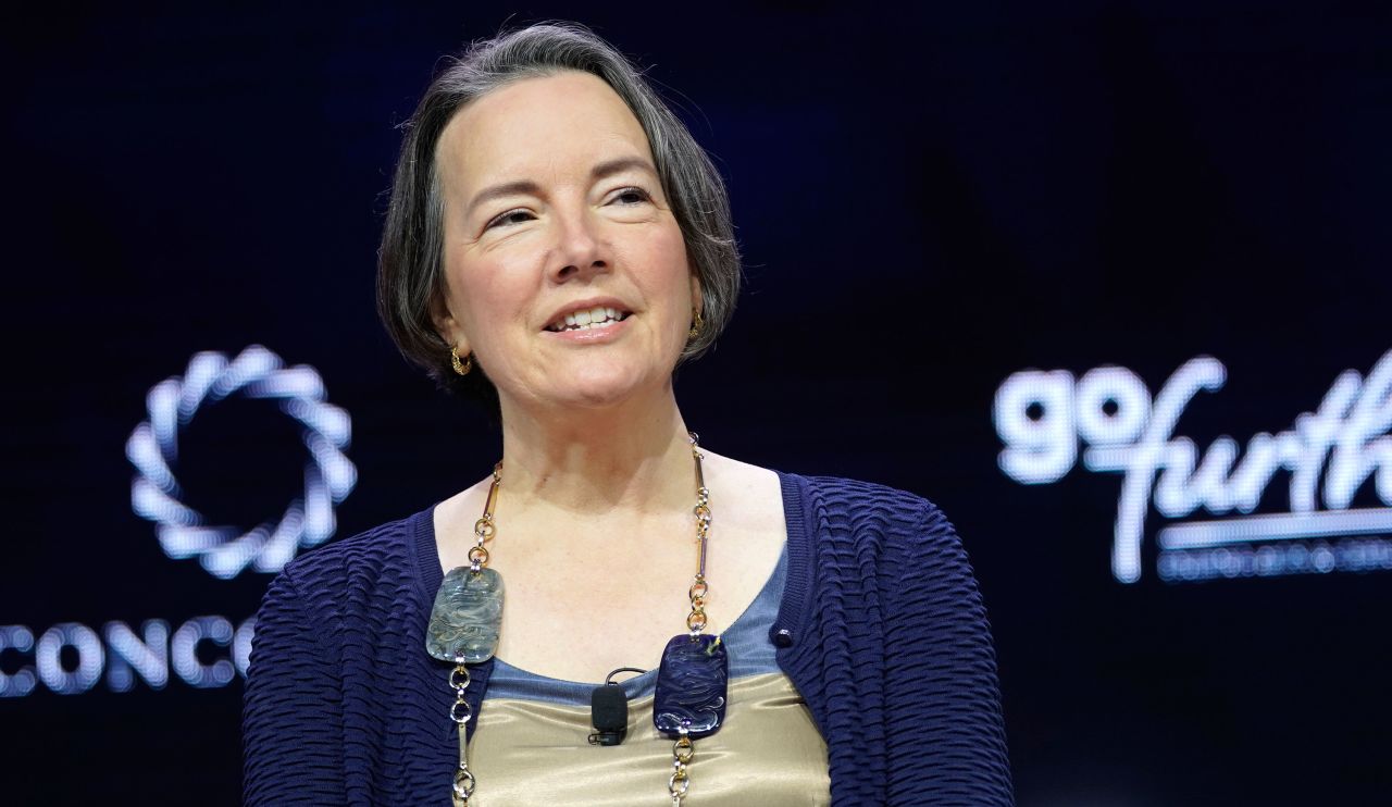 Kathleen McLaughlin, executive vice president and chief sustainability officer for Walmart and president of the Walmart Foundation, speaks onstage during the 2019 Concordia Annual Summit on September 23, 2019 in New York City. 