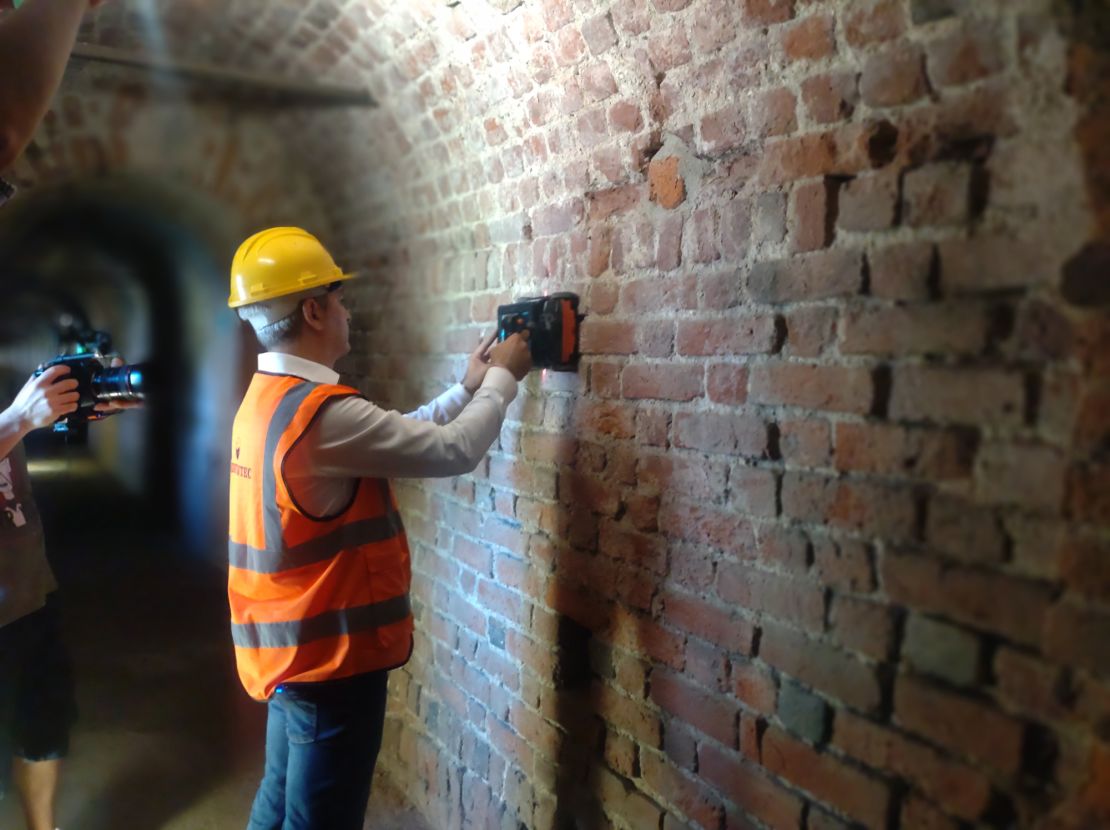 Researchers with the Politecnico di Milano mapped the underground tunnels using radar technology.