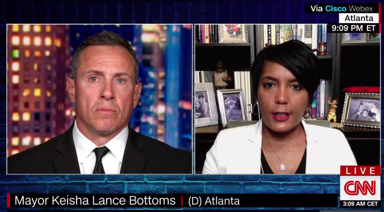 CNN's Chris Cuomo and Atlanta Mayor Keisha Lance Bottoms