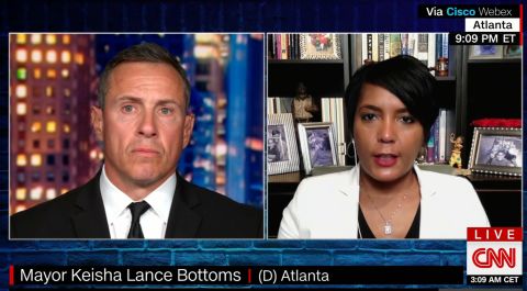 CNN's Chris Cuomo and Atlanta Mayor Keisha Lance Bottoms