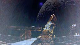 Blue Ghost Mission 1 - Moon Shot from Blue Ghost Top Deck While in lunar orbit, Firefly’s Blue Ghost lander captured an image of the Moon’s south pole on the far left. Uploaded on February 14, 2025