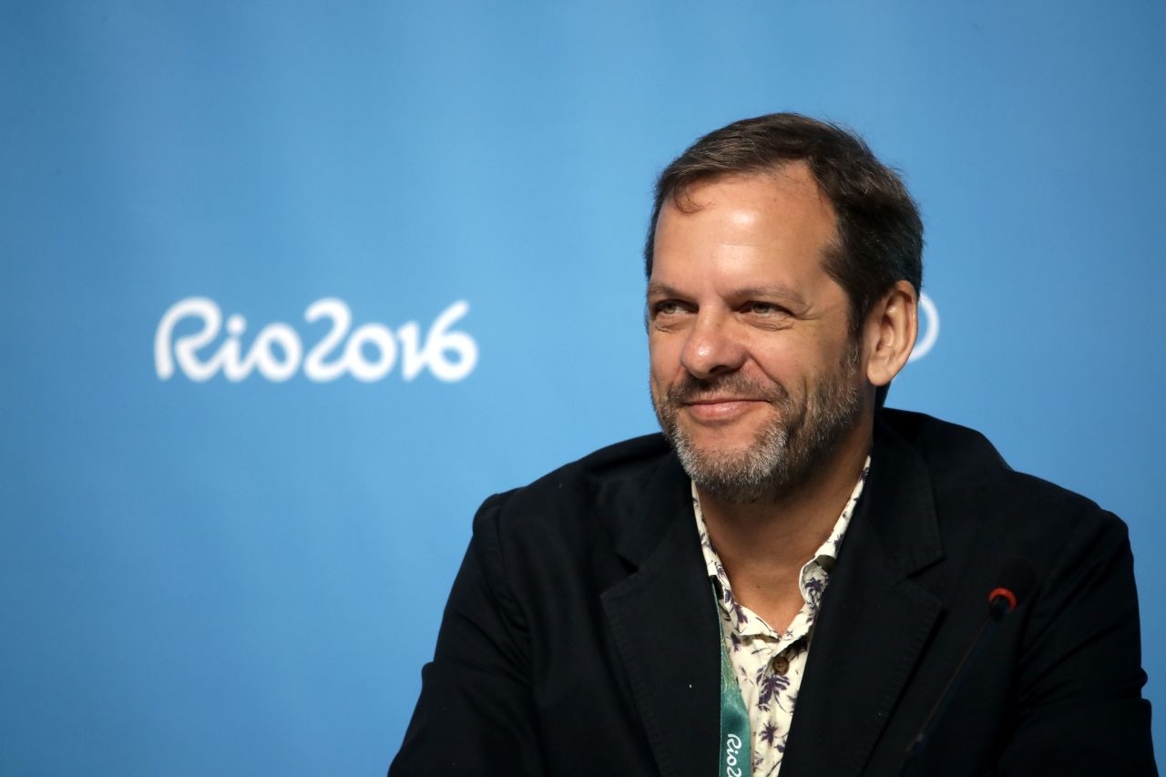 In this file photo, Marco Balich, Executive director of the Rio Opening and Closing Ceremonies, speaks with the media ahead of Rio 2016.