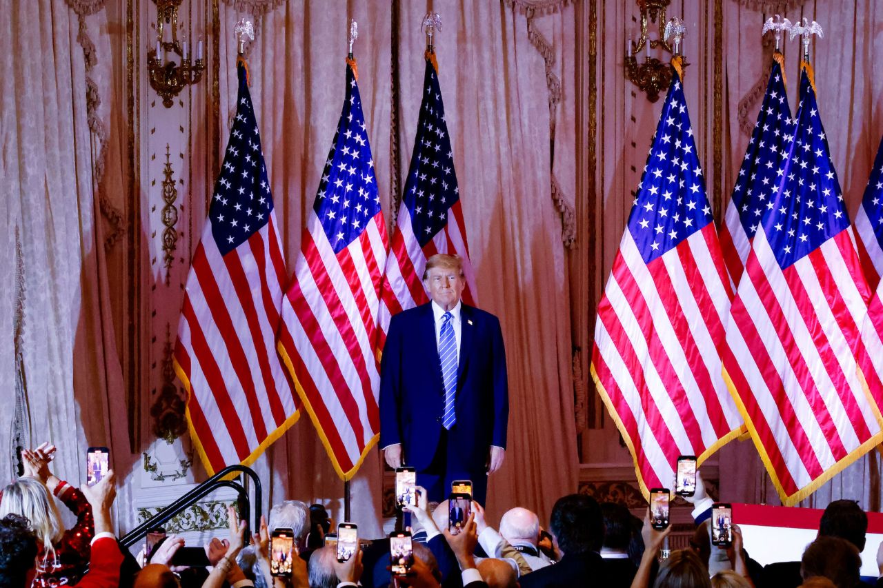 Donald Trump is seen at Mar-a-Lago on March 5,.