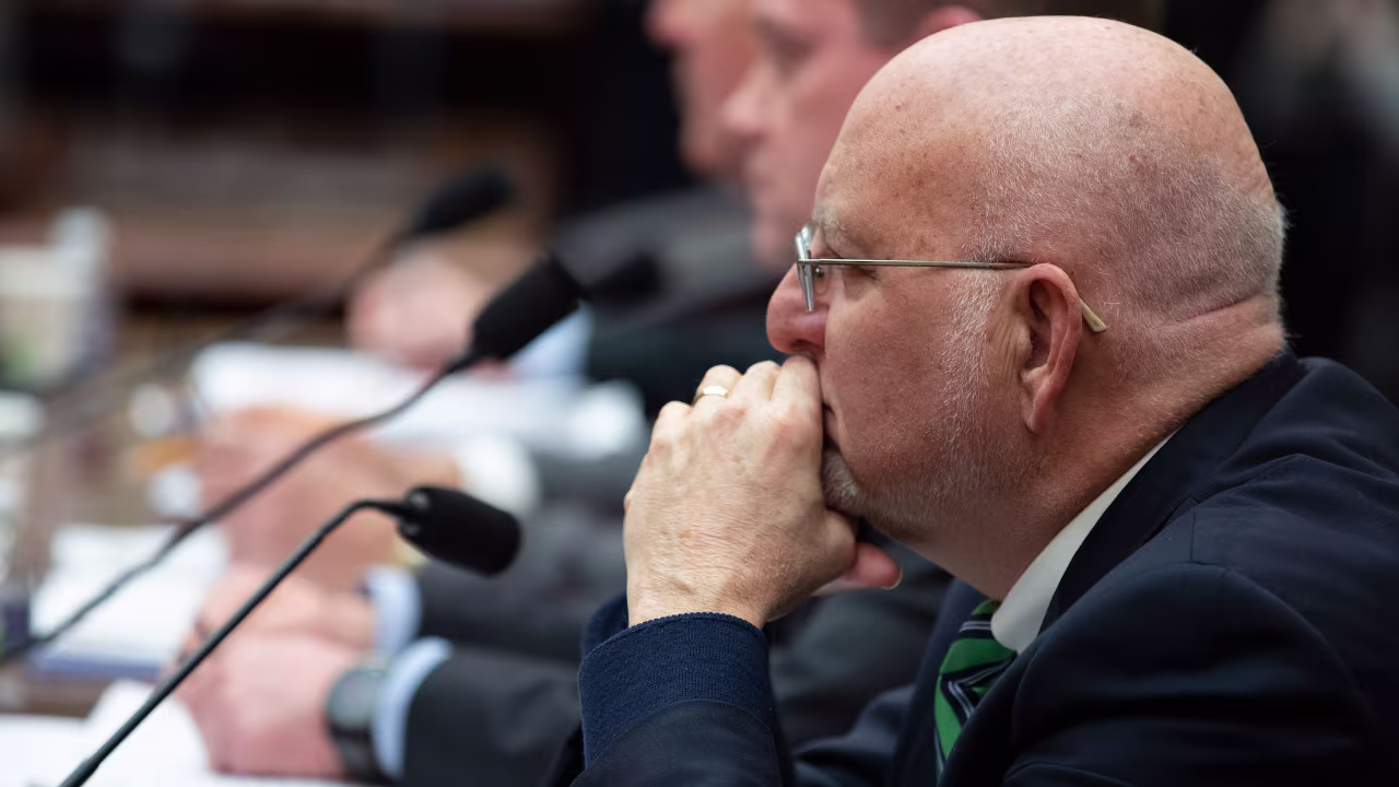 Robert Redfield, Director of Centers for Disease Control and Prevention, testifies at a House Foreign Affairs Committee on Capitol Hill. 
