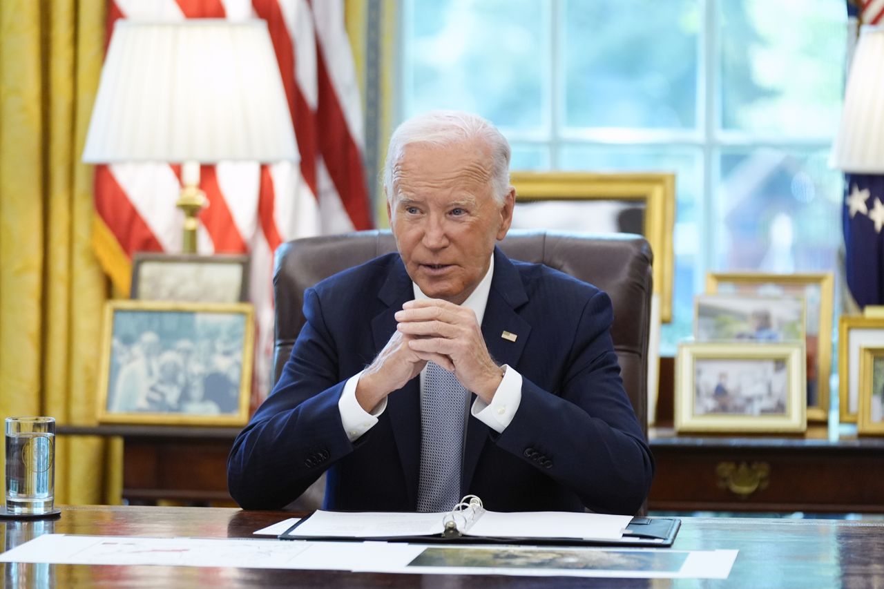 President Joe Biden in the Oval Office at the White House on Tuesday, September 17.