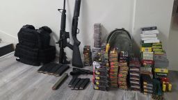 Weapons, body armor and a suitcase filled with ammunition were seized from a man accused of threatening multiple synagogues in Alabama and other states.