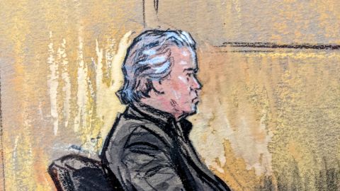 Steve Bannon in federal court on Thursday, July 21. 