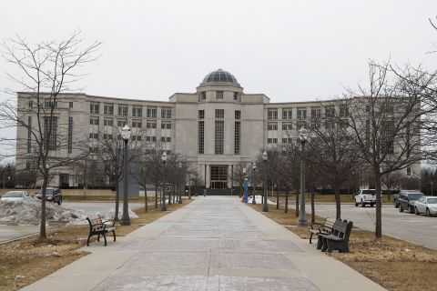 The Michigan Supreme Court's Hall of Justice in Lansing, Michigan on January 17.