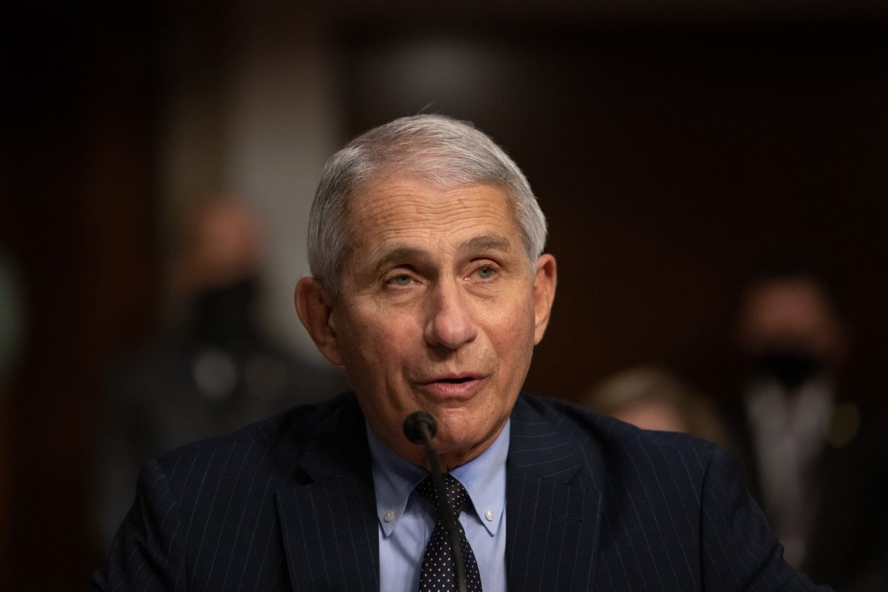 Dr. Anthony Fauci testifies during a hearing in Washington, DC, on September 23.