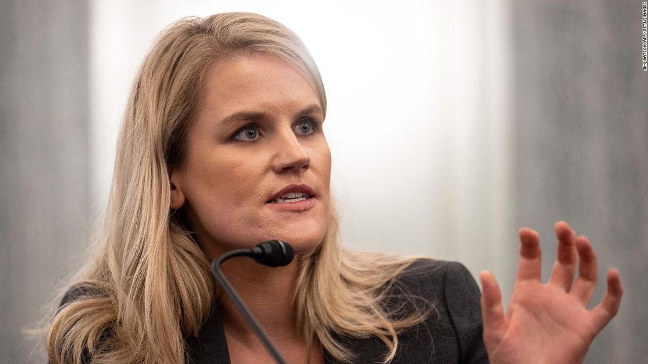 Former Facebook employee and whistleblower Frances Haugen testified before a Senate Committee on Commerce, Science, and Transportation hearing on Capitol Hill on October 5, 2021, in Washington, DC.