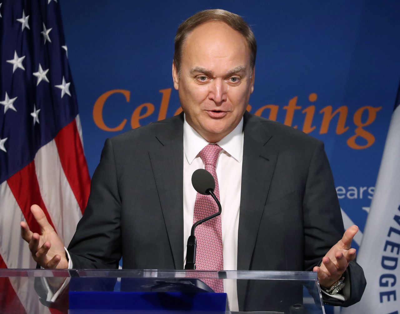 Russian Ambassador to the United States Anatoly Antonov on November 18, 2019, in Washington, DC. 