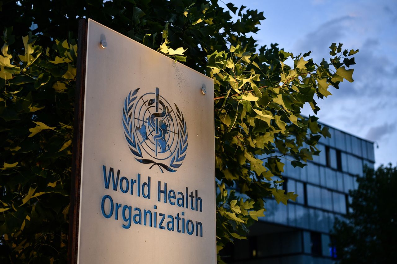 The World Health Organization (WHO) is seen at their headquarters in Geneva, Switzerland, on August 17.