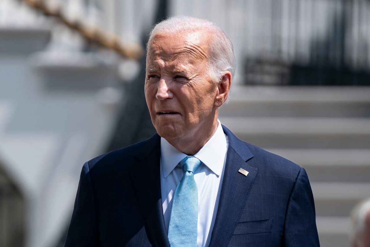 President Joe Biden departs the White House in Washington, DC. on August 15.