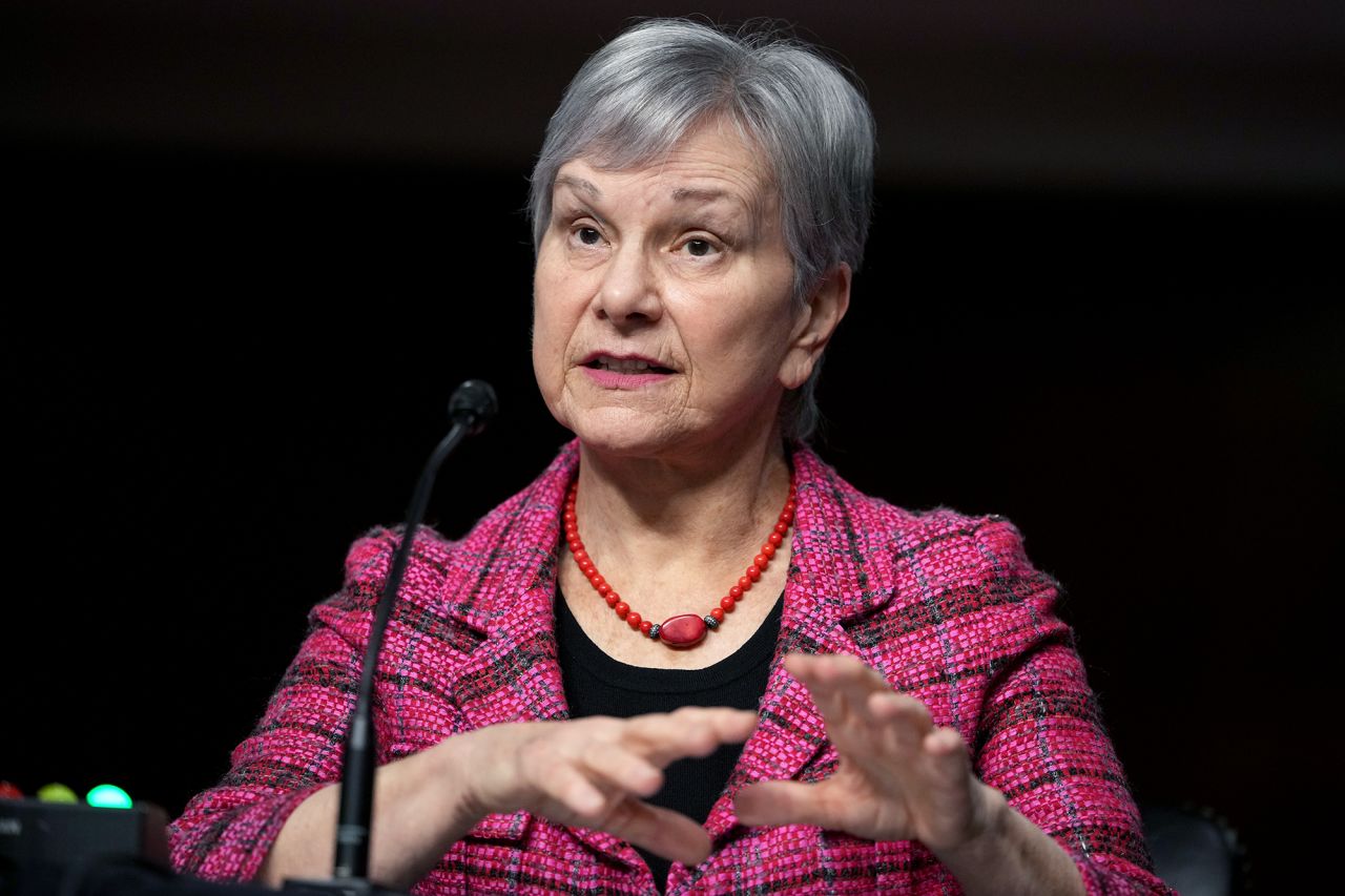 Dr. Janet Woodcock, acting commissioner of the Food and Drug Administration testifies during the Senate Health, Education, Labor and Pensions Committee hearing titled Next Steps: The Road Ahead for the COVID-19 Response, in Dirksen Building on Thursday, November 4, 2021. 