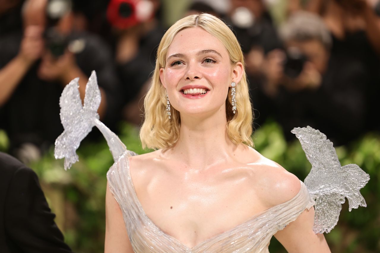 Elle Fanning attends The 2024 Met Gala in New York City, on May 6.