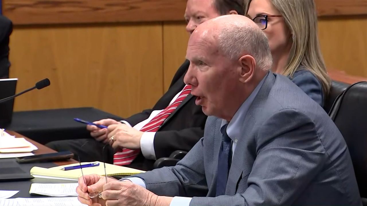 Attorney Steve Sadow speaks during the hearing in Atlanta on Thursday.