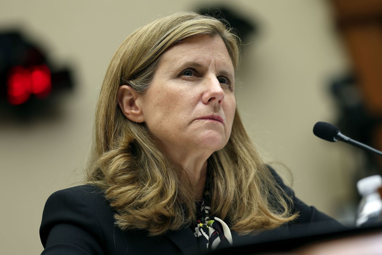 President of the University of Pennsylvania Liz Magill testifies before the House Education and Workforce Committee on December 5 in Washington, DC.