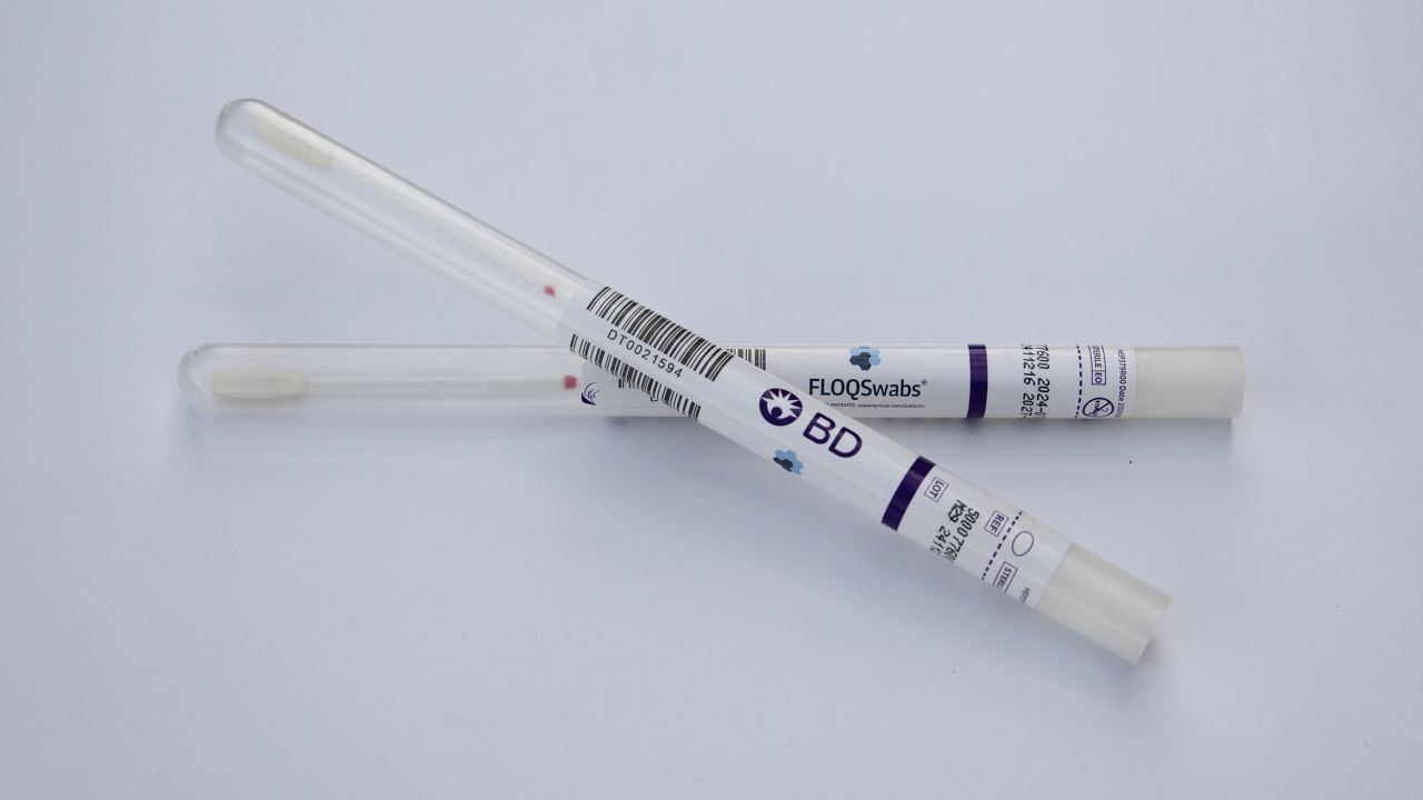 A self-collection kit for cervical cancer screenings is pictured.