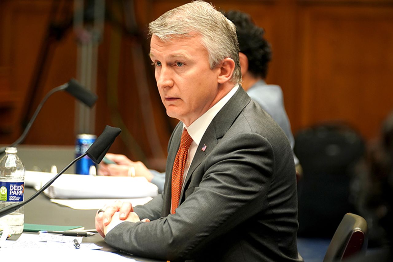 Bright testifies during a House Energy and Commerce Subcommittee on Health hearing to discuss protecting scientific integrity in response to the coronavirus outbreak on Thursday, May 14, in Washington, DC. 