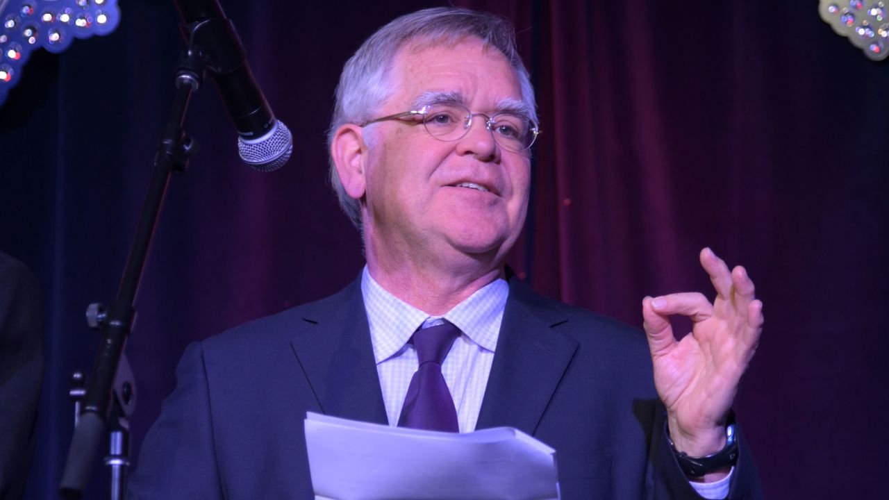 Nashville Mayor John Cooper speaks at an event on February 13.