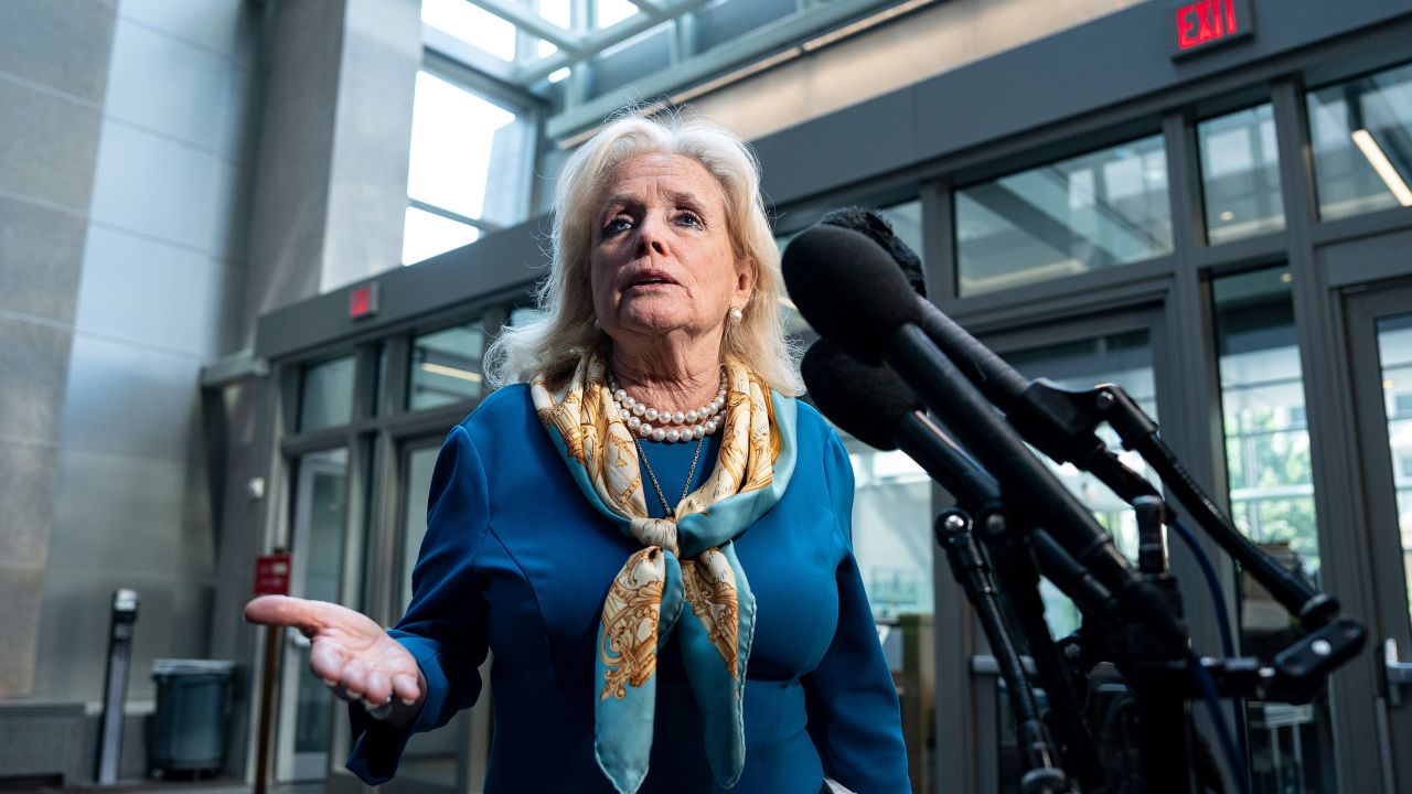 Rep. Debbie Dingell speaks to reporters on June 11, in Washington, DC. 