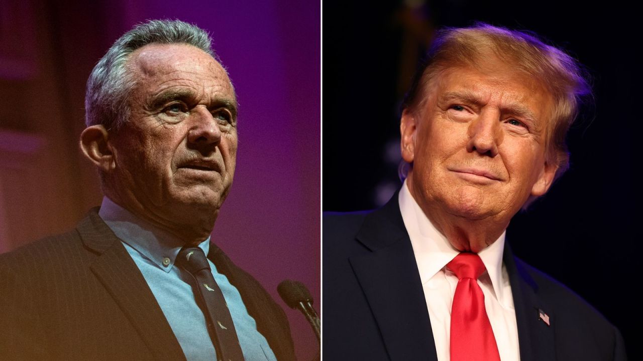 Robert F. Kennedy, Jr., left, and Donald Trump. 