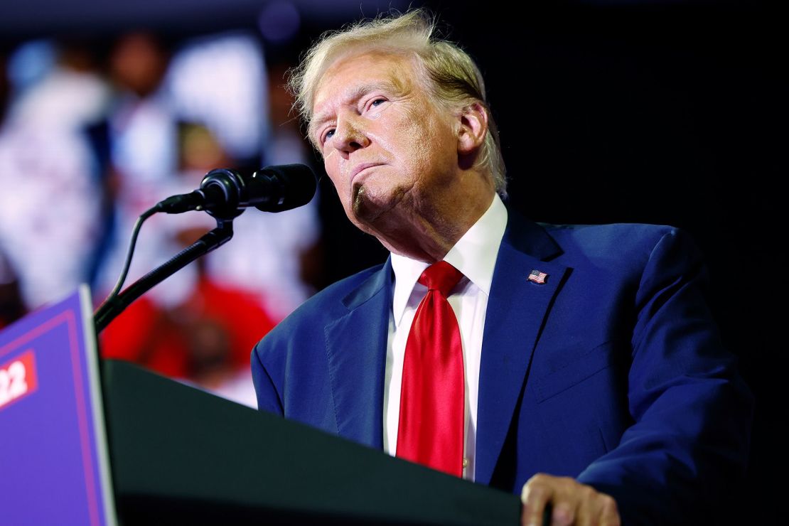 Trump speaks at a rally on June 22 in Philadelphia.