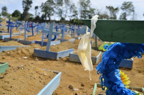 Coronavirus victims buried in Taruman Park Cemetery in Amazonas, Brazil on October 3.
