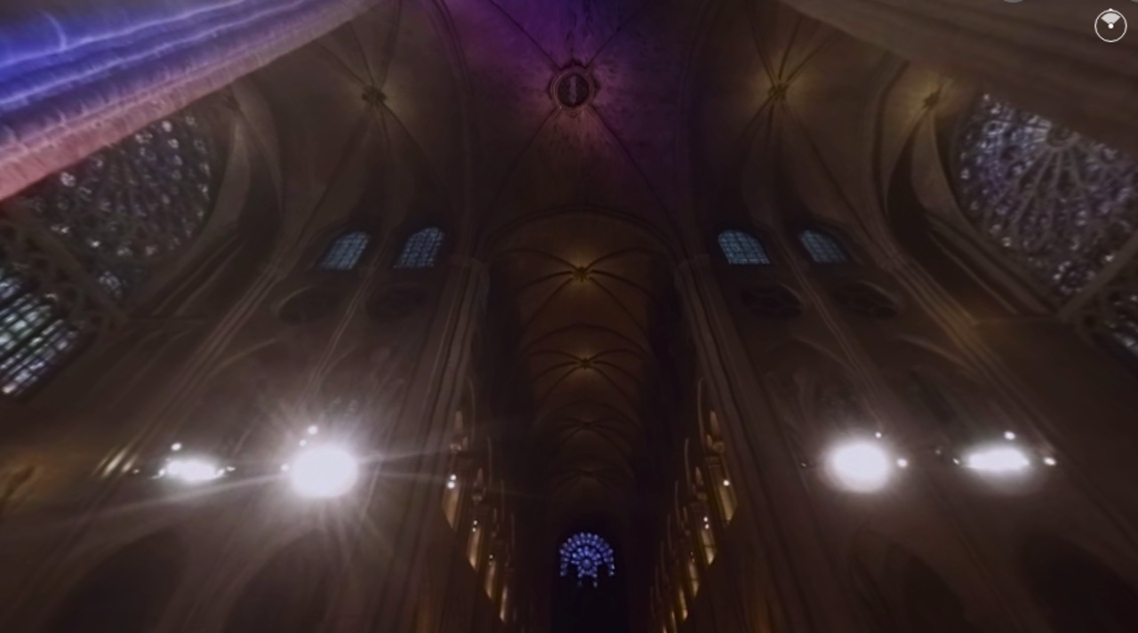 The interior of Notre Dame, seen from the cathedral's pulpit.