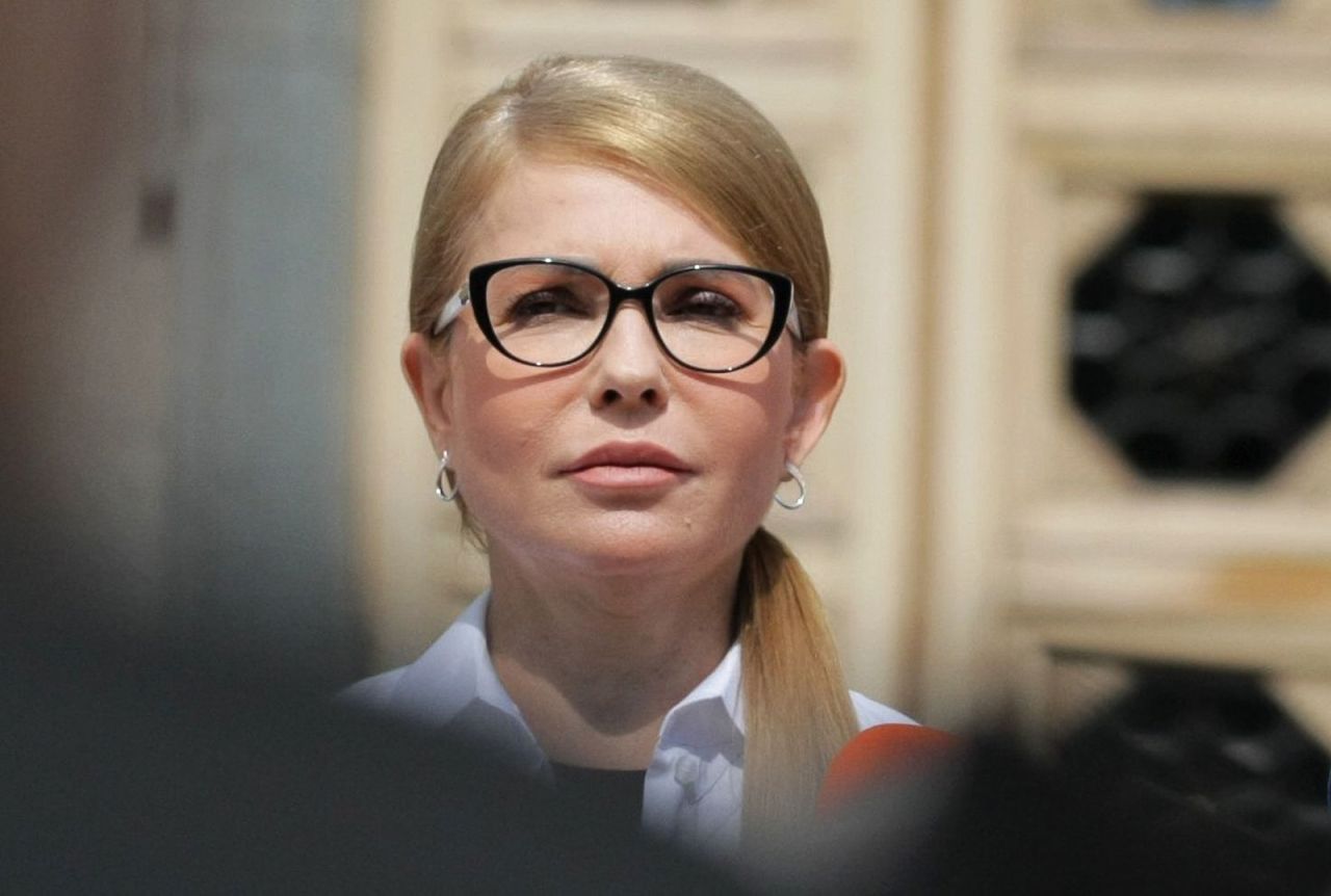 Yulia Tymoshenko attends a news conference in Kiev, Ukraine, on August 3.