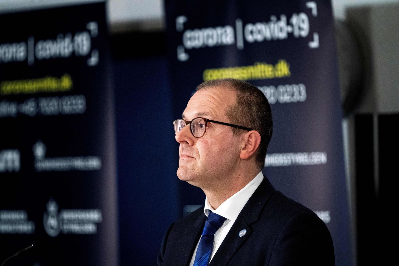 World Health Organization European director Hans Kluge, speaks during a joint press conference in Copenhagen, Denmark, on March 27, 2020.