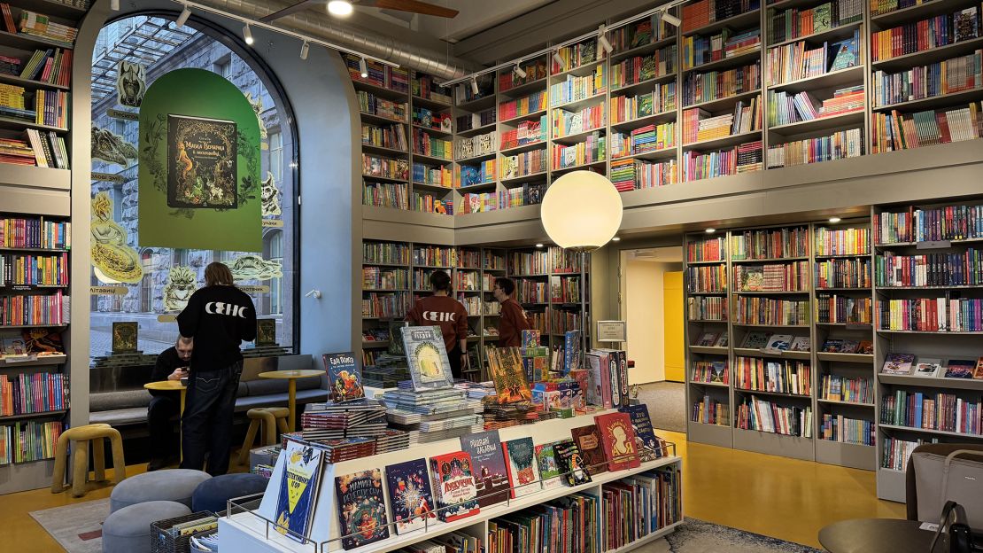 The Ukrainian book store Sens, which opened earlier this year, offers more than 57,000 books as well as a café and an event space.