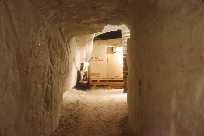 Weiss slept in the officers' quarters, seen here, with six to eight other officers. He recalls blankets were hung to divide the space into rooms.