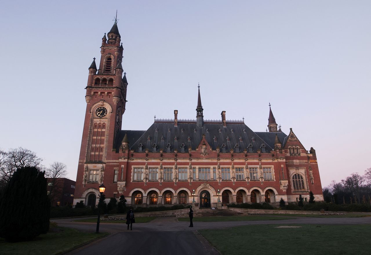 A general view of the International Court of Justice (ICJ) in The Hague, Netherlands, on January 11.