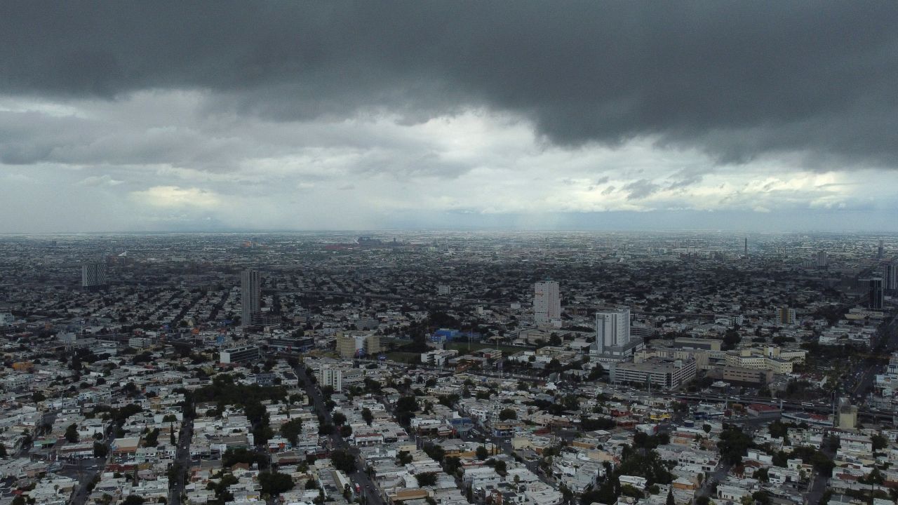 Storm clouds are seen over Monterrey in Nuevo León, Mexico, on June 19. 