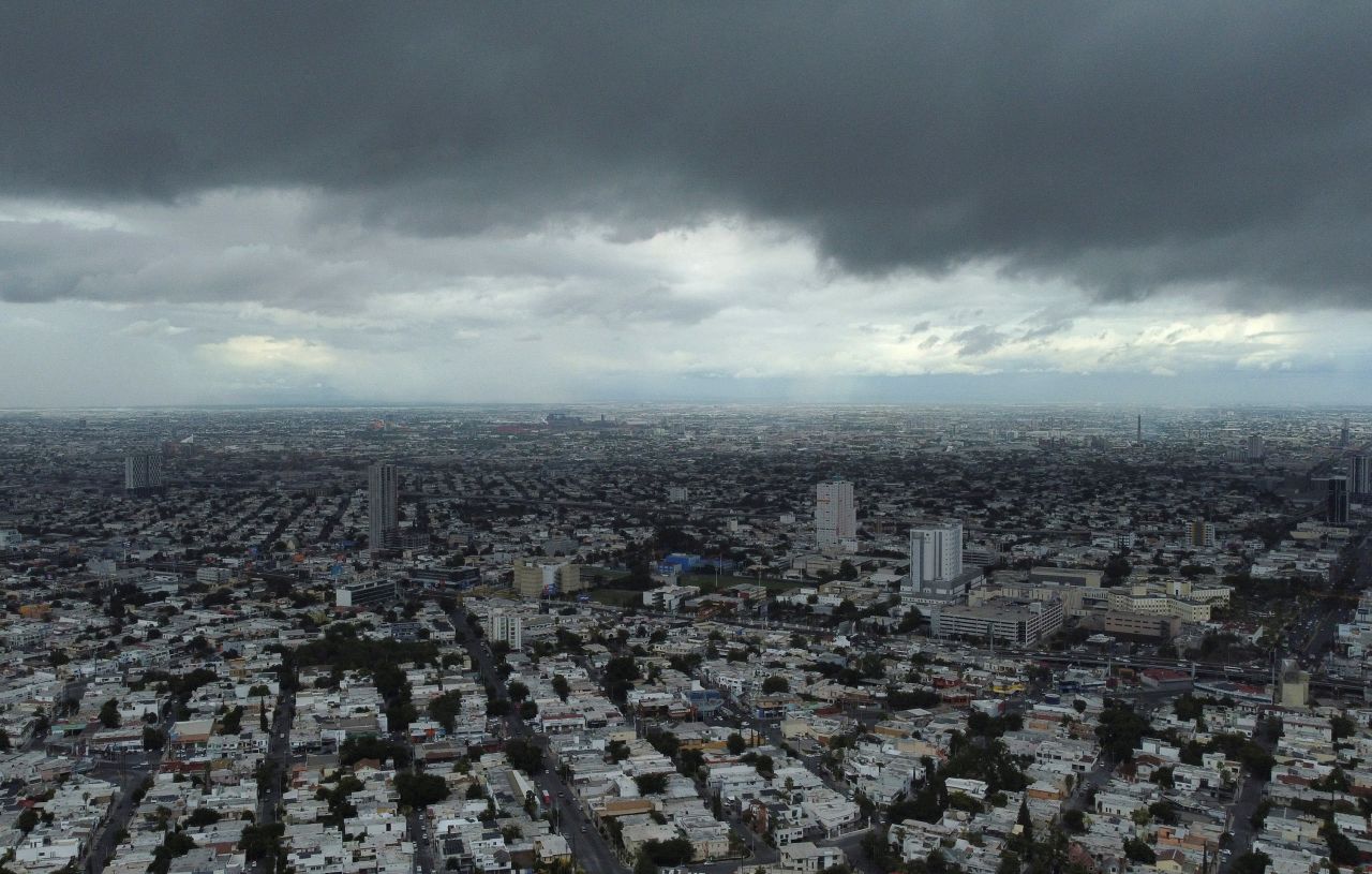 Storm clouds are seen over Monterrey in Nuevo León, Mexico, on June 19. 